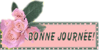 Gif animé bonne journée roses roses